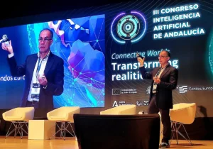 Eduardo Gómez de Tostón habló sobre IA Física en el III Congreso de Inteligencia Artificial de Andalucía. Amanda Martínez