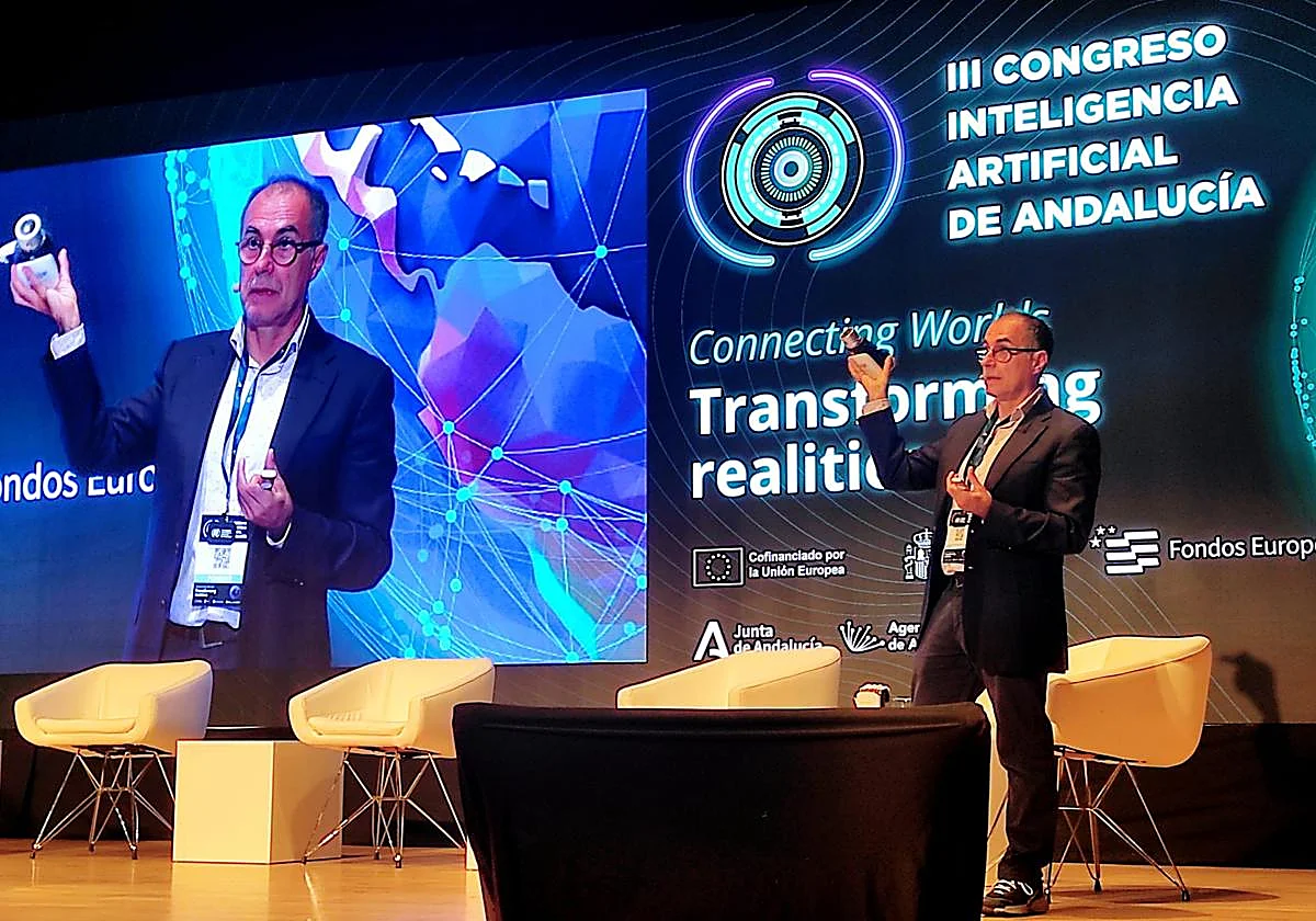 Eduardo Gómez de Tostón habló sobre IA Física en el III Congreso de Inteligencia Artificial de Andalucía. Amanda Martínez
